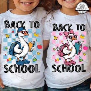 Back To School Png, First Day Of School Png, Back To School Boy Girl Png, School Goose Png, 1st Day Of School, Boy School Png, Digital File