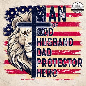 Dad Png, Christian Png, Dad Lion Png, Father Png, Christian Cross Png, Man Of God Png, Bible Verse Png, Jesus Png,  Dad Shirt, Digital File