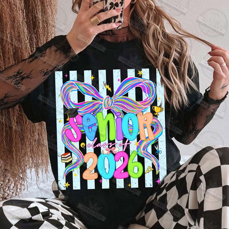 Colorful Senior Class of 2026 PNG, Last Day of School Png, Graduate Png ...