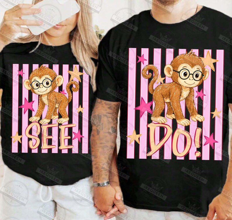 PNG de Monkey See, PNG de Monkey Do, PNG de Tendencias, PNG de Frases Pegadizas, PNG de Mamá y Yo, PNG de Boutique, PNG Viral, PNG Femenino, Archivo Digital imagen 2