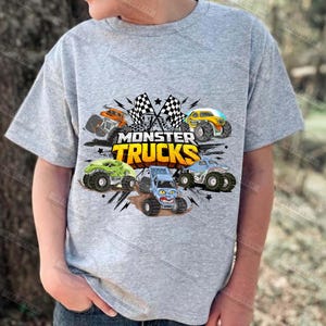 Monster Trucks png, auto's png, Monster Trucks Are My Jam png, jongenst-shirt, Monster Truck png, Monster Jam png, jongensauto's, wielen, digitaal bestand afbeelding 5