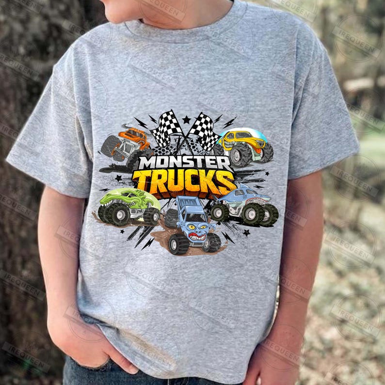 Monster Trucks png, auto's png, Monster Trucks Are My Jam png, jongenst-shirt, Monster Truck png, Monster Jam png, jongensauto's, wielen, digitaal bestand afbeelding 5