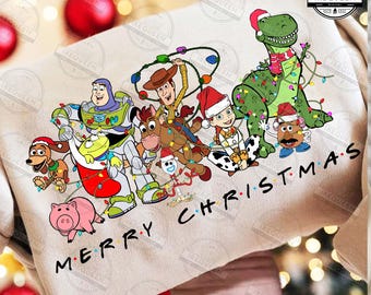 Christmas Cartoon Toys Png, Christmas Friends Png, Movie Christmas Cartoon Png, Holiday Movies Friends Png, Funny Xmas Png, Digital File