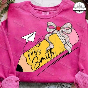Personalized Teacher Bright Png, First Day School Png Sublimation, Teacher Retro Png, Gift For Teacher, Back To School Shirt, Digital File