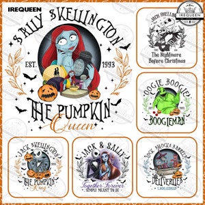 Cartoon Nightmare Halloween PNG Bundle, Halloween Cartoon Png, Halloween Pumpkin, Spooky Png, Trick Or Treat, Halloween Png, Digital File