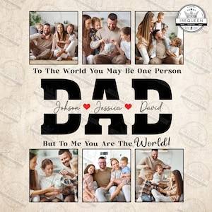 Canva Editable Dad Pictures Template, Happy Father’s Day Png, Gift For Dad Png, Canva Editable Diy, Custom Name Kid Png, Digital File