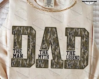 Dad The Man The Myth The Legend Png, Camouflage Dad Png, Funny Dad Life Png, Gift For Dad Png, Father's Day Shirt,Hunting Papa, Digital File