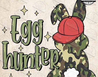 Boy Easter Bunny PNG, Egg Hunter Bunny Png, Camo Bunny Png, Boy Bunny With Hat Png, Retro Easter Png, Boy Easter , Easter Png, Digital File