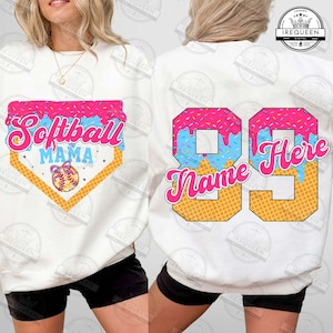 Softball Mama Drip Png, Softball Ice Cream Drip Png, Mama Softball Png File, Softball Mom Dripping Png, Game Day Softball Png, Digital File