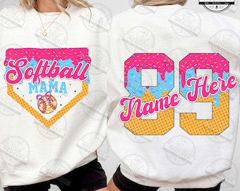 Softball Mama Drip Png, Softball Ice Cream Drip Png, Mama Softball Png File, Softball Mom Dripping Png, Game Day Softball Png, Digital File