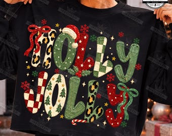 Holly Jolly Christmas png, Christmas Leopard png, Christmas Coquette Png, Christmas Polka Dot Png, Preppy Christmas Png, Digital File