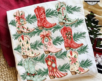 Howdy Christmas Png, Western Christmas Png, Retro Christmas Girly Png, Cowboy Christmas Png, Christmas Cowgirl, Christmas Png, Digital File