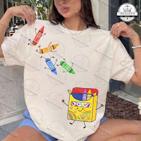 Back to School Png, Cute School Supplies PNG, Teacher Shirt Design, Crayons Jumping Into Box Png, Dancing Rainbow Crayons Png, Digital File