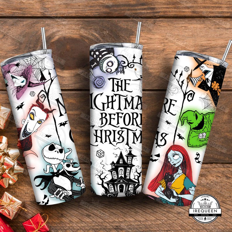 Halloween Character Movies 20oz Tumbler Wrap, Spooky Season Tumbler