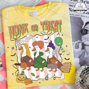 Honk Or Treat Witches Goose Png, Halloween Horror Png, Silly Goose Png, Halloween Png, Halloween Witches Png, Funny Halloween, Digital File