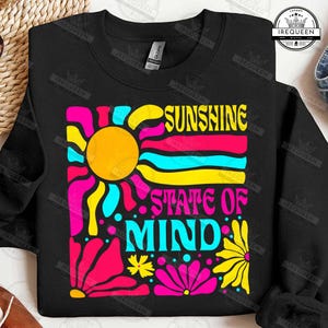 Sunshine State Of Mind Png, Trendy Summer Png, Retro Flowers Summer Sublimation, Sunshine Png, Preppy Summer Design, Beach Png, Digital File