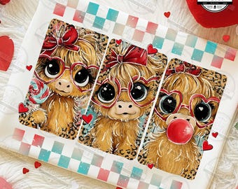 Funny Valentine Highland Cow Png, Howdy Valentine Png, Love XOXO Png, Valentine Heart Png, Valentine's Day Png, Digital File