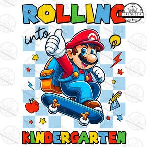 Rollin' Into Kleuterschool Cartoon png, schoolklas png, terug naar school png, eerste dag van school png, Super Game School png, digitaal bestand