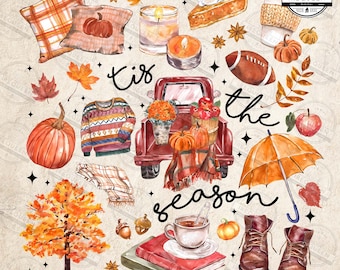 Tis The Season Png, Fall Autumn Png, Football Season Png, Spooky Mama Png, Farm Fresh Pumpkins Png, Retro Autumn Fall Png, Digital File