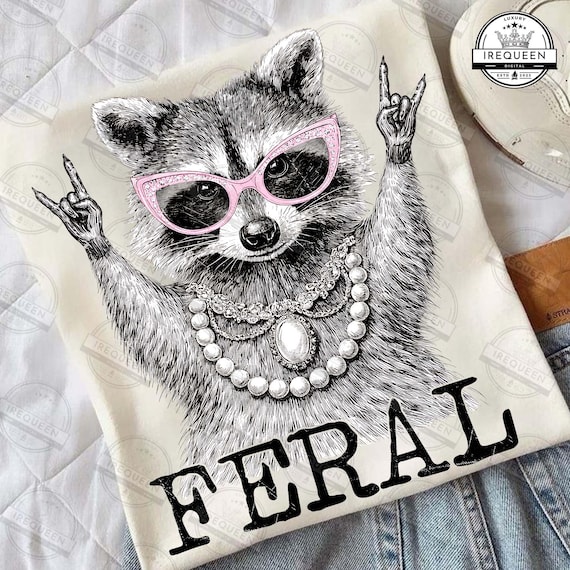 Feral Racoon Png, Raccoon Funny Png, Sarcastic Raccoon, Mama Raccoon Png, Mothers Day Png, Raccoon Boujee Png, Digital File