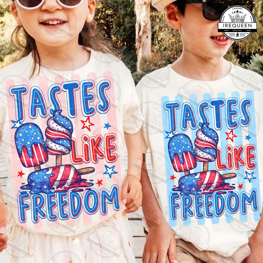 Tasted Like Freedom Png, Patriotic Popsicle Png, 4th of July Ice Cream ...