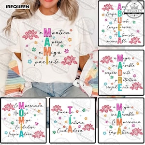 Happy Mother&#39;s Day png, Spanish Mothers Day Bundle png, Retro Madre PNG sublimation, Mama png, Mama  png, Retro Mama Png, Digital File