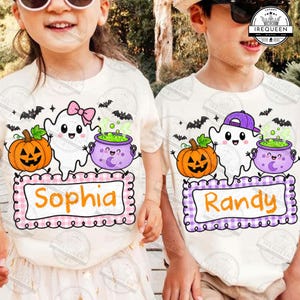 Custom Halloween Boy/Girl Png, Halloween Cute Ghost Png, Pumpkin Boy/Girl Png, Halloween Pumpkin Png, Retro Spooky Season Png, Digital File