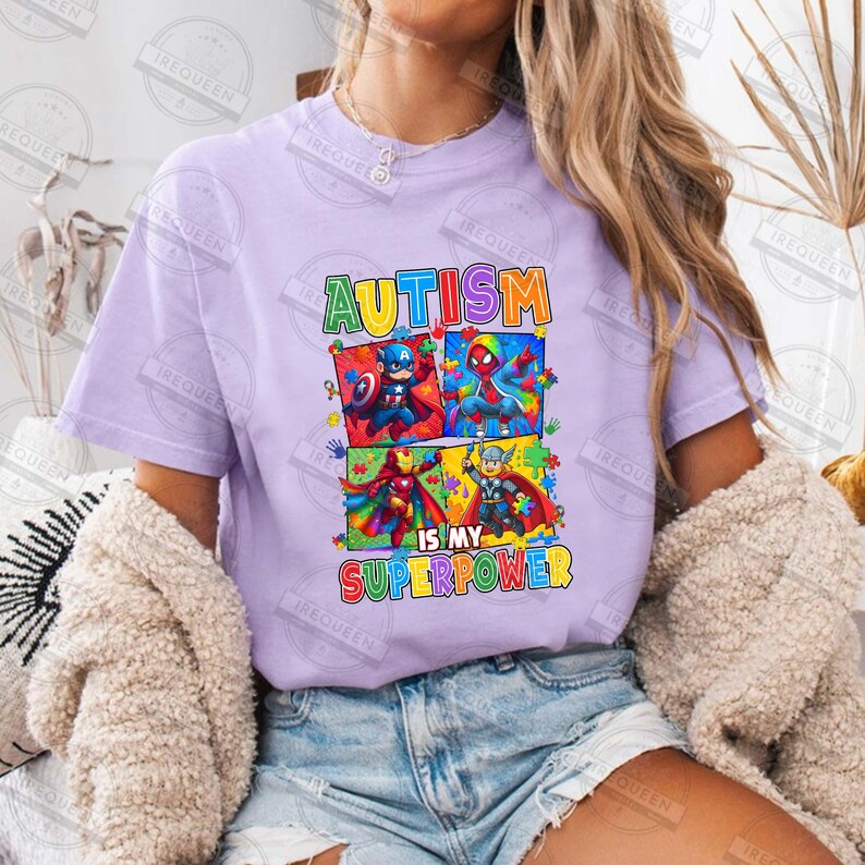 Movie Superhero Autism Cartoon Png, Autism is My Superpower Png ...