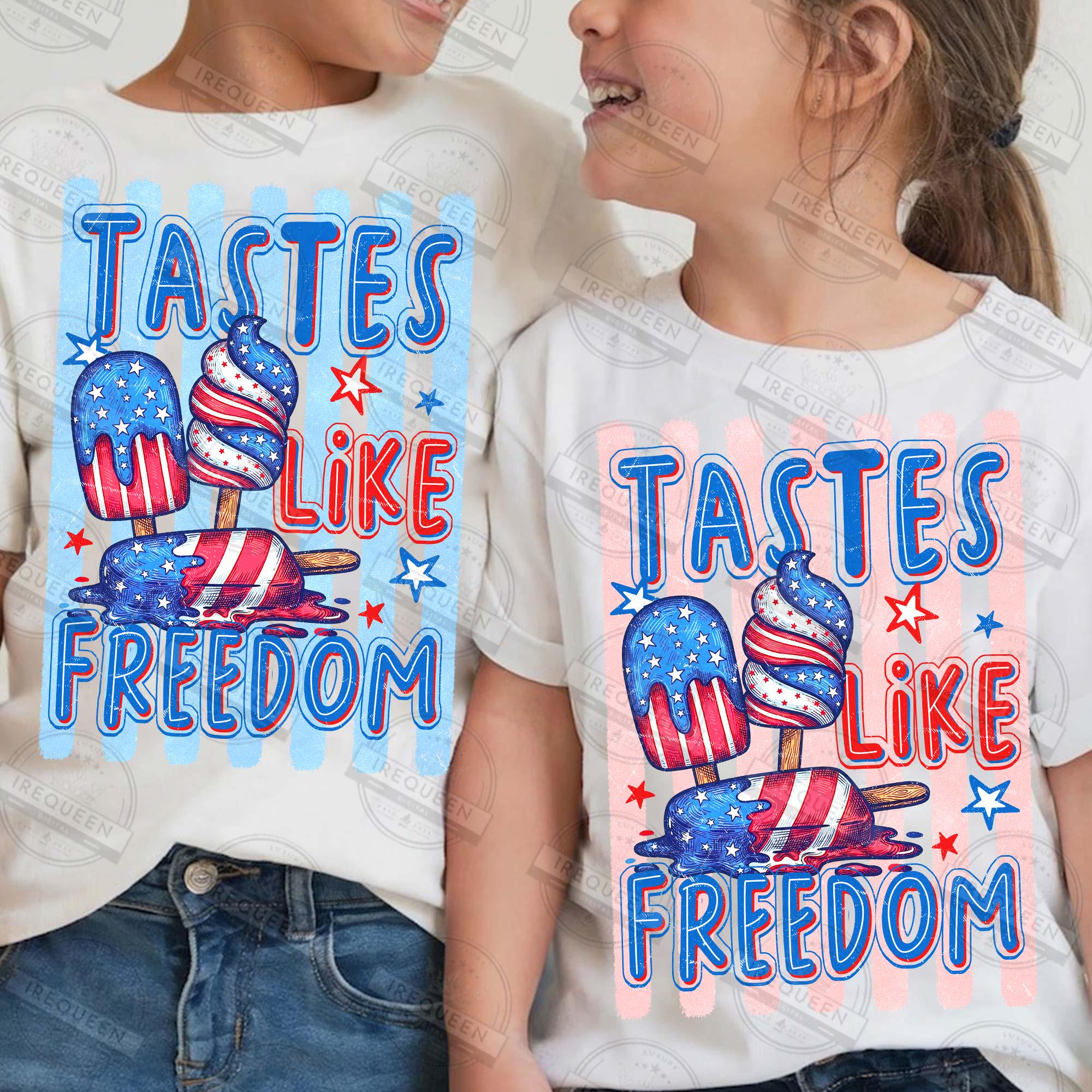Tasted Like Freedom Png, Patriotic Popsicle Png, 4th of July Ice Cream ...