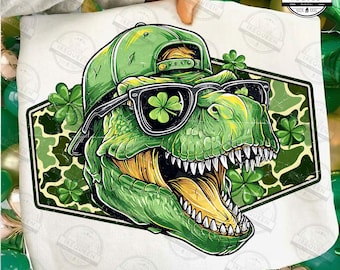 St Patrick's Day Rex PNG, Shamrock Png, Western Patrick Png, Camo St Patricks Png, St Patrick's Day Png, Clover Design, Digital File