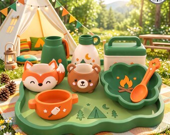 Camping Adventure Potion Set, 3D Printable Sensory Play Kit, Camping Potion Play Lab, STL Files, 3D Download