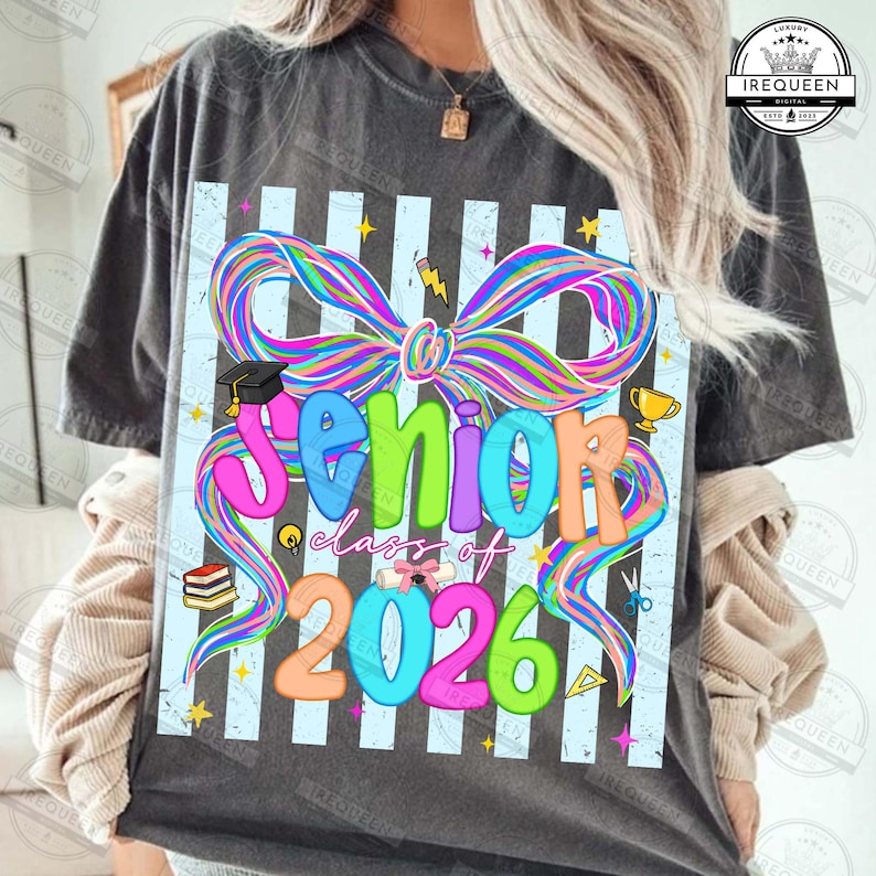 Colorful Senior Class of 2026 PNG, Last Day of School Png, Graduate Png ...