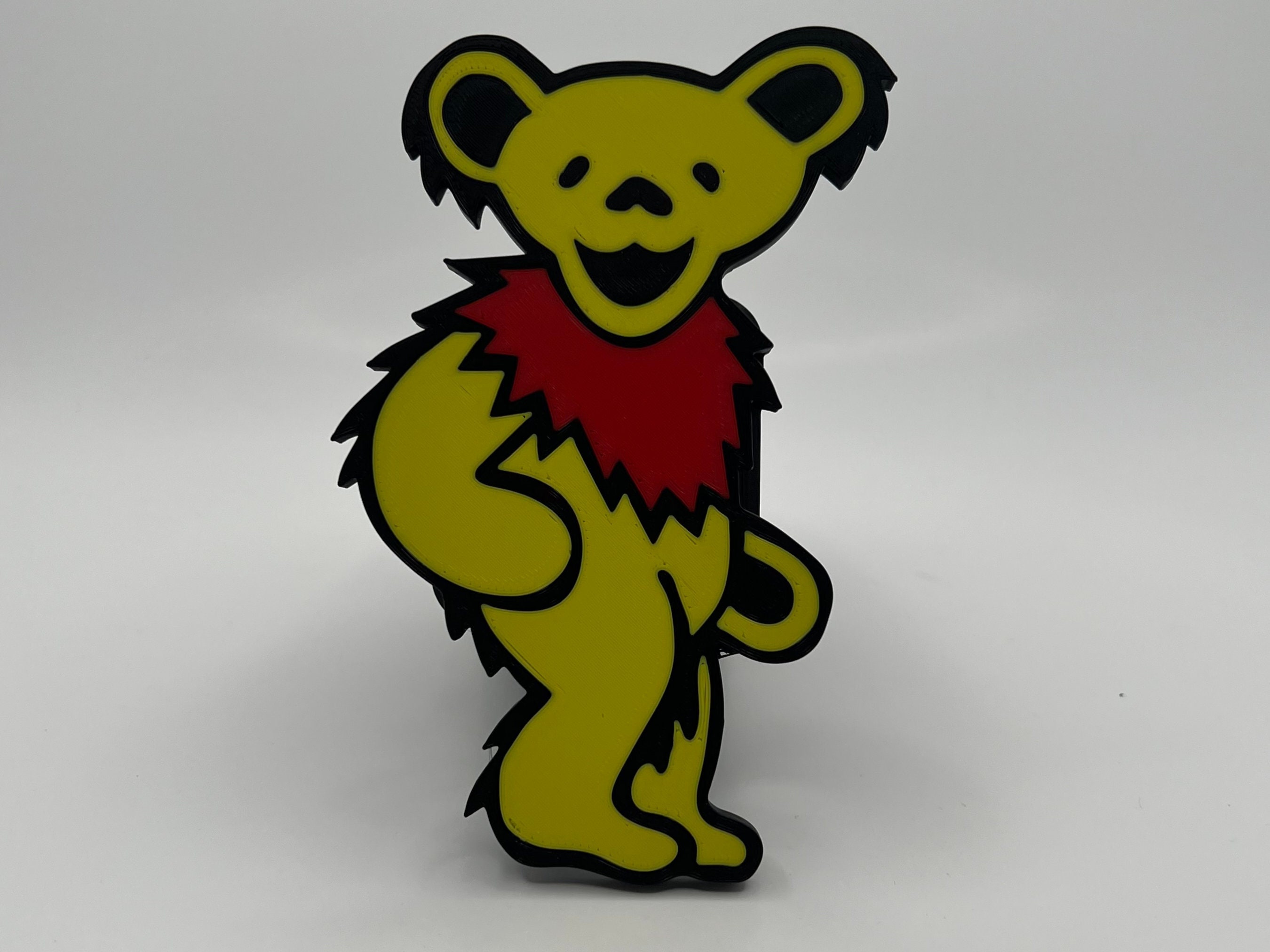 Grateful Dead Dancing Bear Yellow Hitch Cover 3D Printed Full Etsy