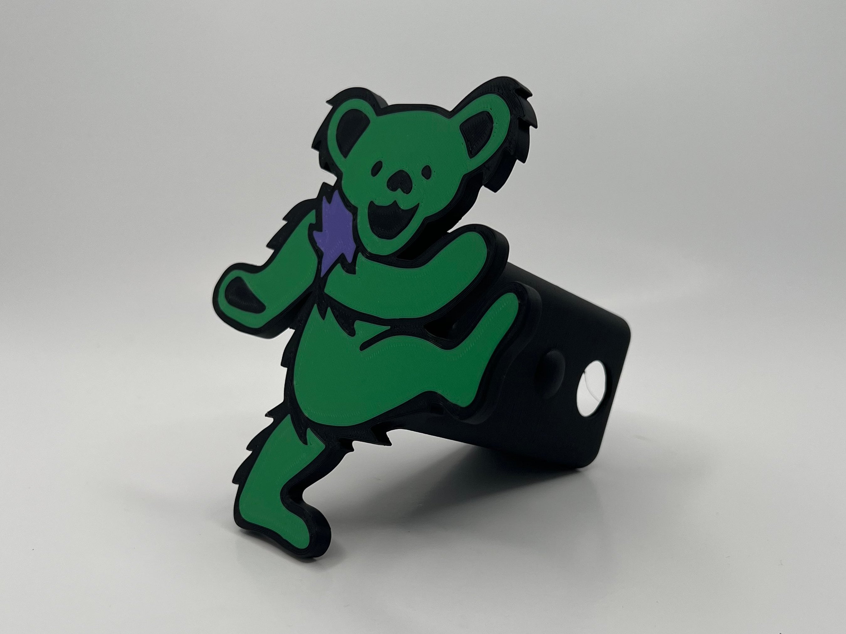 Grateful Dead Dancing Bear Green Hitch Cover 3D Printed Full Etsy