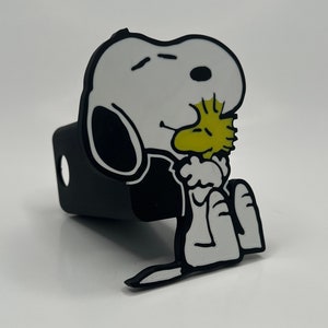 Peanuts Snoopy & Woodstock Hitch Cover, 3D Printed Full Color, Great gift for the Snoopy Fan! Truck Accessory