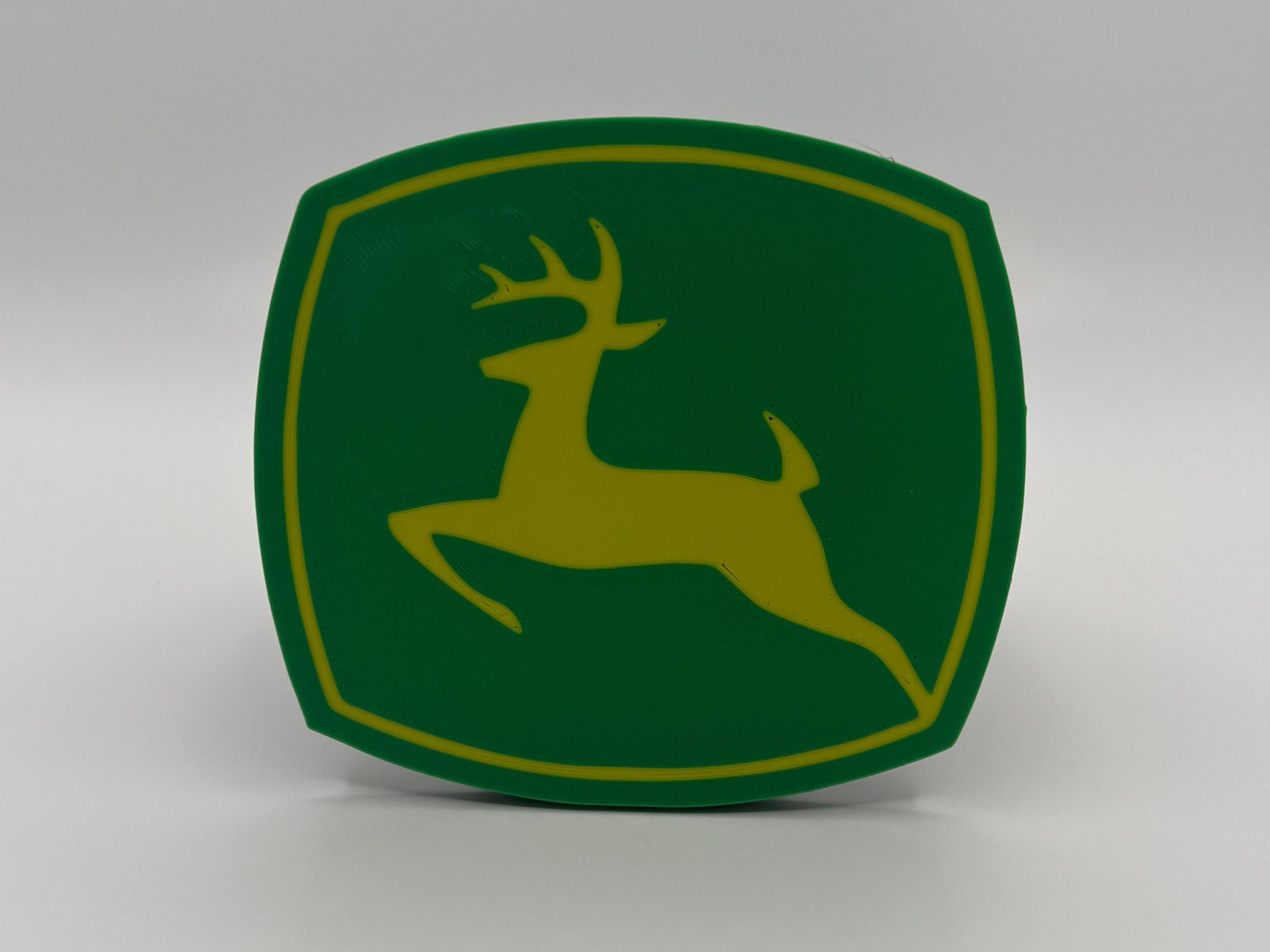 John Deere Hitch Cover, 3D Printed Full Color, Great Gift for the John