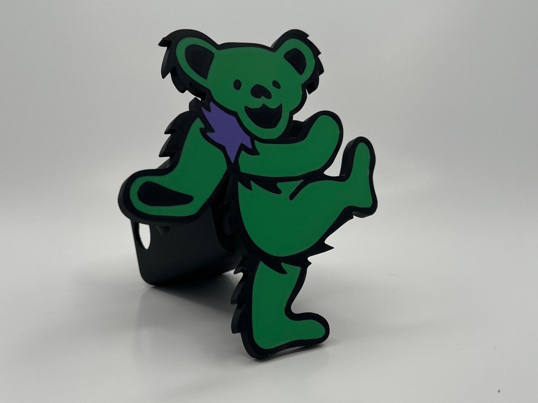 Grateful Dead Dancing Bear Green Hitch Cover 3D Printed Full Etsy