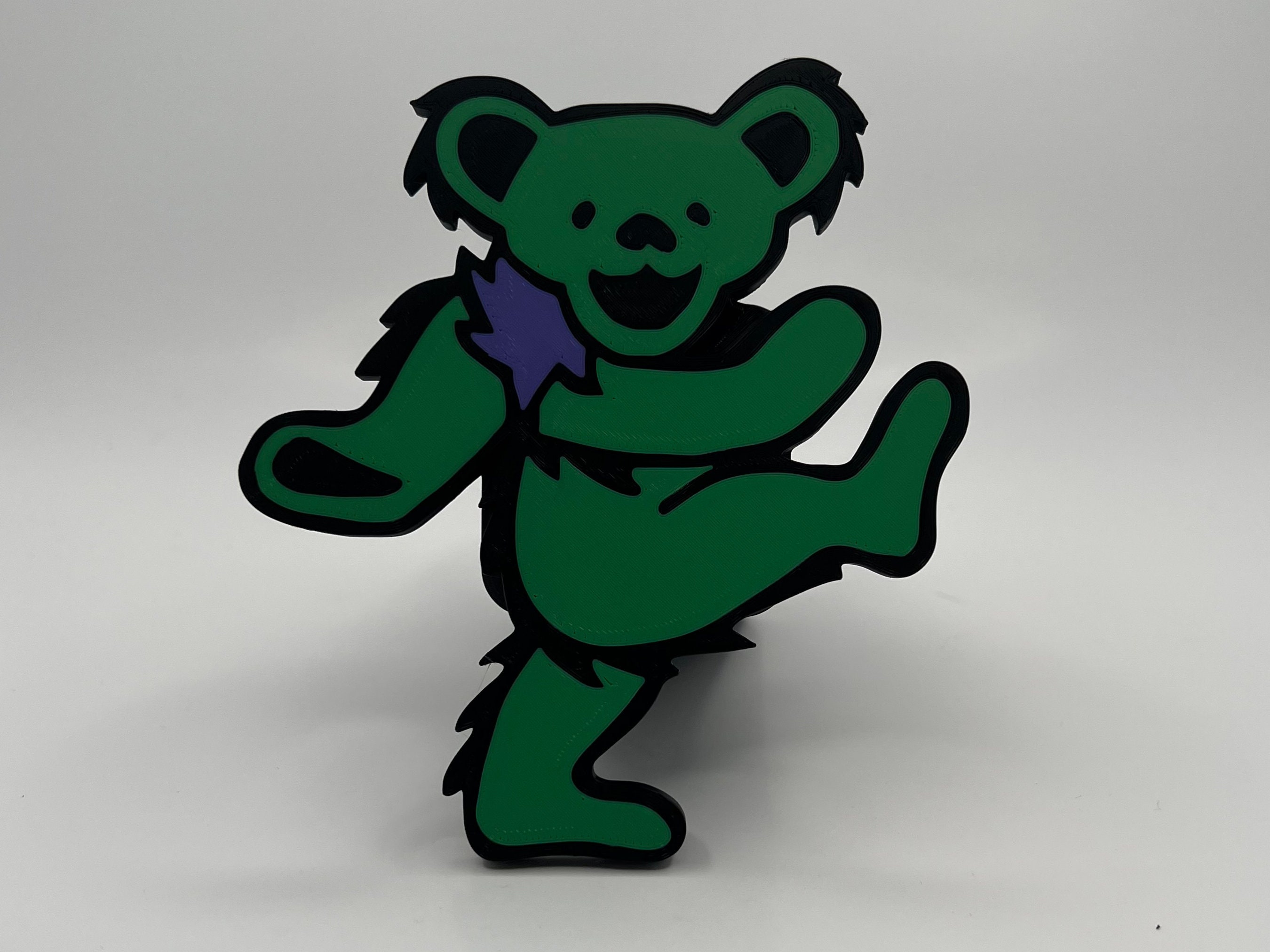 Grateful Dead Dancing Bear Green Hitch Cover 3D Printed Full Etsy