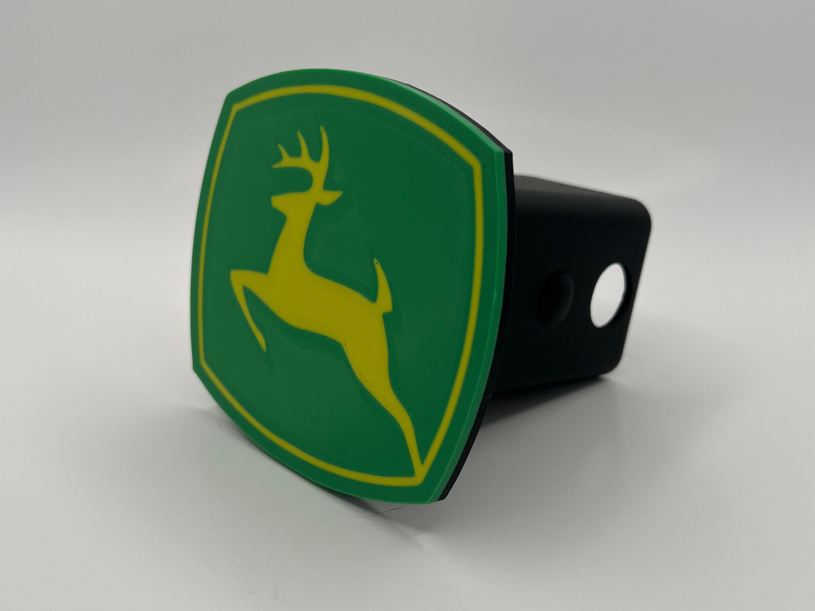 John Deere Hitch Cover, 3D Printed Full Color, Great Gift for the John