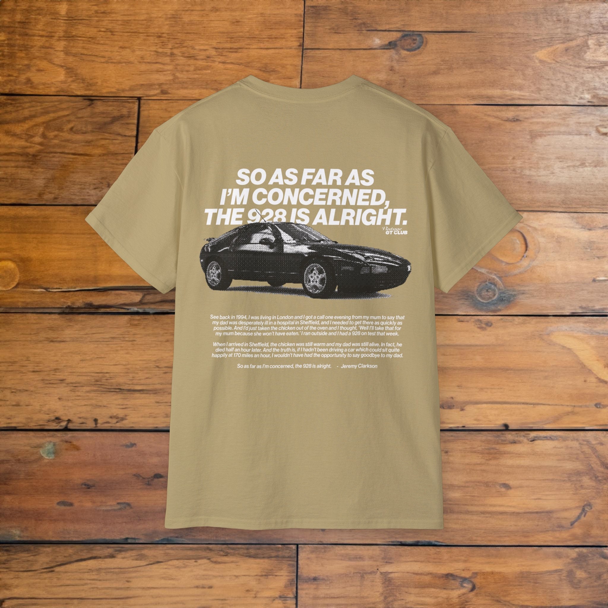 Retro Old School Jeremy Clarkson Quote Porsche 928 T Shirt Porsche T Shirt Car Gift Jeremy Clarkson T Shirt Porsche Racing Gift