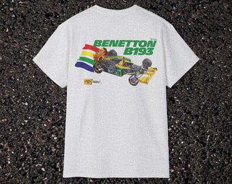 Retro F1 Benetton B193 Racing T-shirt: Camel Livery - Etsy