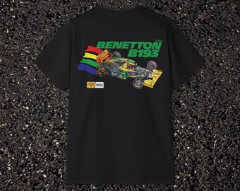 レトロF1ベネトンB193レーシングTシャツ：キャメルカラー - Etsy 日本
