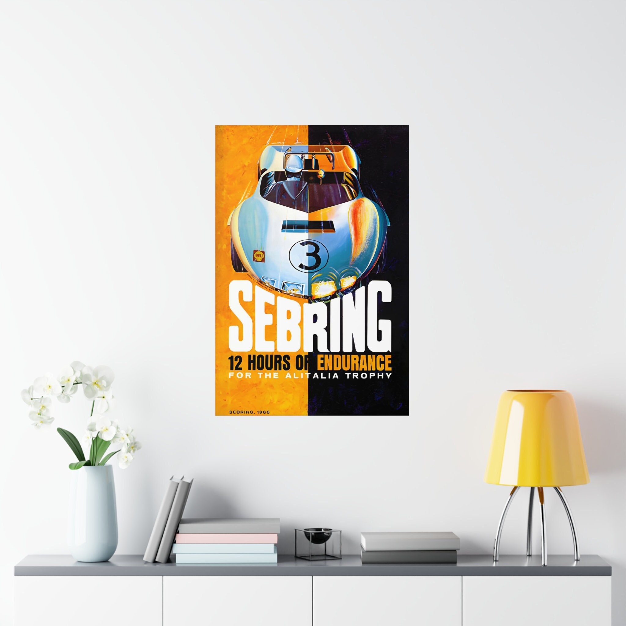 1966 Sebring Old School Racing Posters Racing Posters Car Posters Car ...