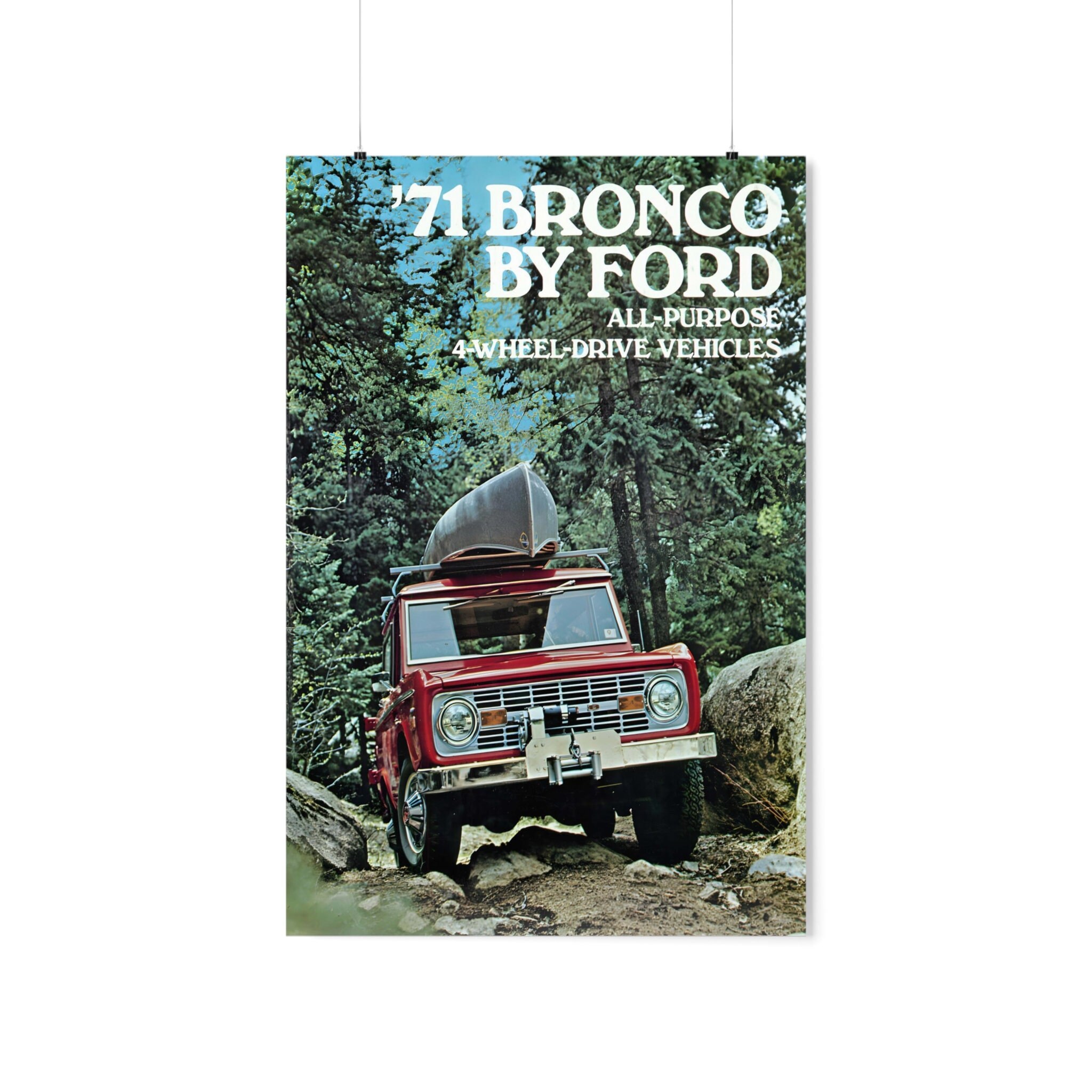 Ford Bronco III Old School Racing Posters Racing Posters Car Posters ...