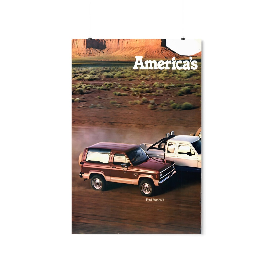 Ford Bronco II Old School Racing Posters Racing Posters - Etsy