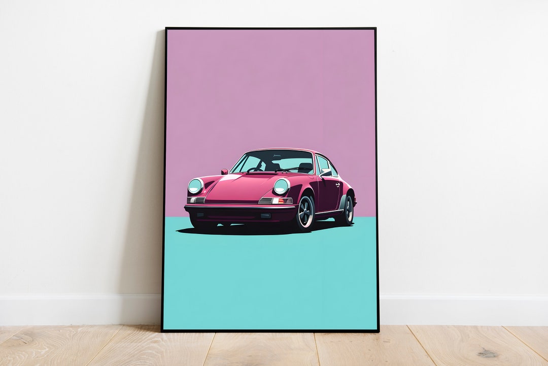 Porsche Poster Porsche Gift Porsche Art Porsche Illustration Wall Art