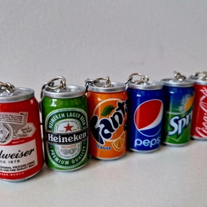 Coca-Cola Fanta Sprite Budweiser Keychains – Collectible & Stylish!