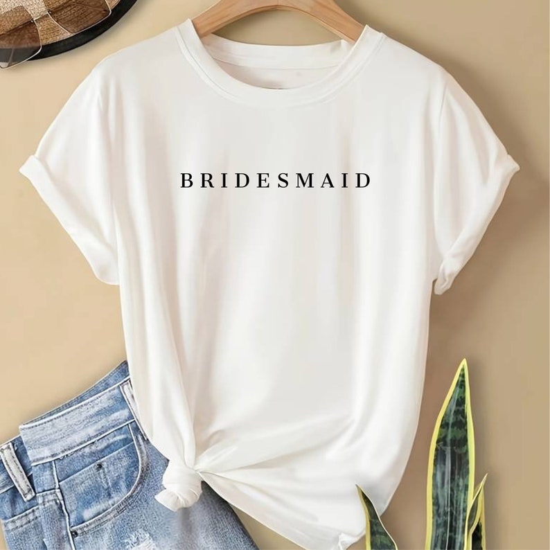 Bridesmaid T Shirt Hen Party T-shirts / Minimalist Design - Etsy UK