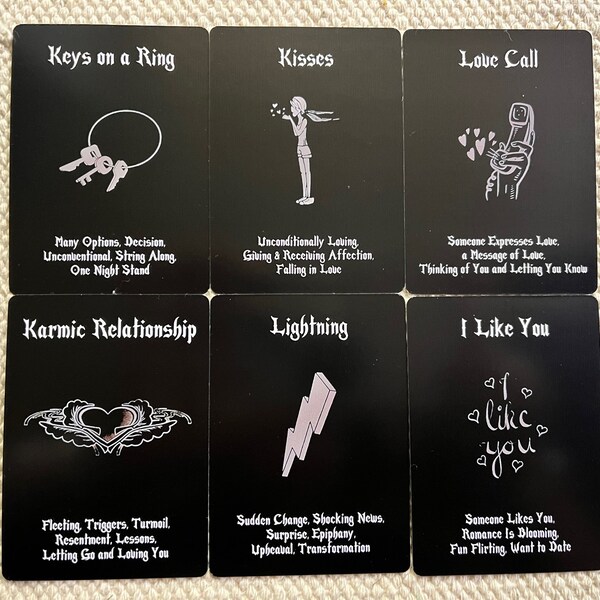 Brand New Love Oracle Deck 54 Cards with Meaning on it, Oracle Cards for Beginners Divination Tools Fortune Telling