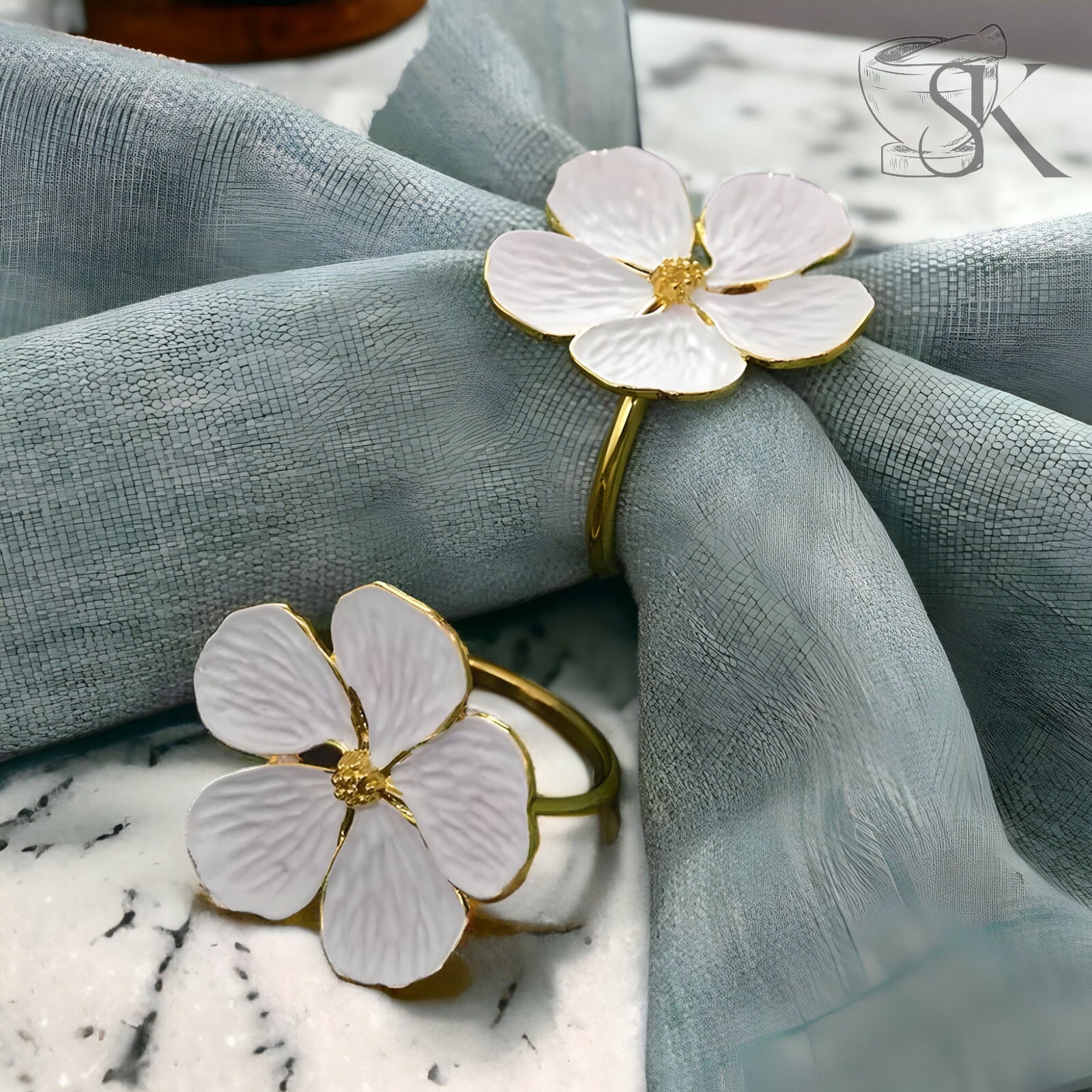 Napkin rings deals etsy